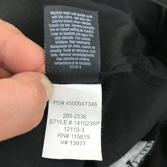 Duo Maternity S Black Slacks Stretch Back Button Pockets Workwear 31" Inseam - Picture 7 of 10